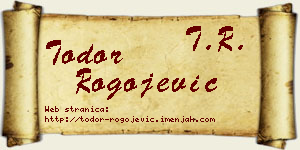 Todor Rogojević vizit kartica